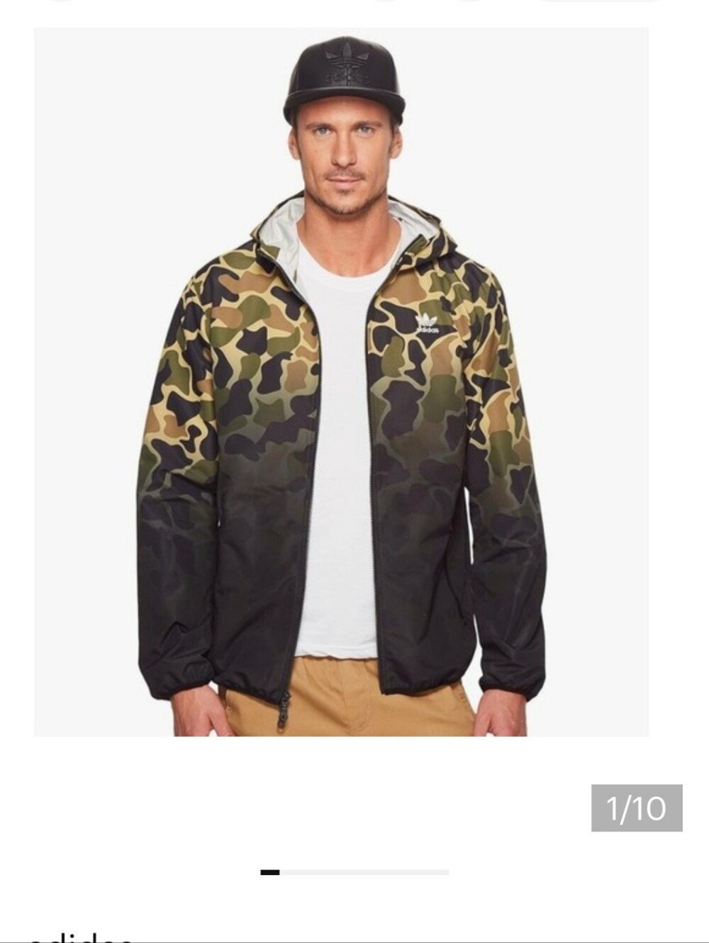 Adidas Originals Camo Dip Dye Windbreaker
